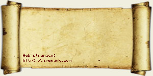 Janoš Velimirović vizit kartica